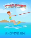 Lovely Summer Best Summertime Poster Kitesurfing