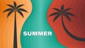 Lovely summer poster.Abstract minimal summer background Royalty Free Stock Photo