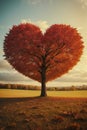 Lovely tree of love heart