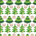 Lovely Vector Christmas tree with candy heart Royalty Free Stock Photo