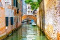 Lovely Venetian nook on sunny summer day