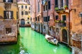 Lovely Venetian nook on sunny summer day