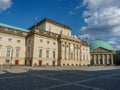 Lovely view of the Berlin State Opera building with the St. Hedwig's Cathedral on a sunny day Royalty Free Stock Photo