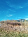 Lovely View of the Flatirons from Research Park Royalty Free Stock Photo