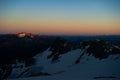 Lovely view of Train Glacier at Sunset in Pemberton, British Columbia, Canada Royalty Free Stock Photo