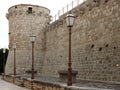 Lovely square with an old fortress in the old town Krk, island Krk,Croatia