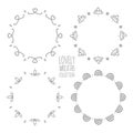Lovely Wreaths Collection - round frame clipart