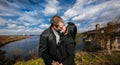 Lovely young couple kissing Royalty Free Stock Photo