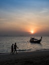 Lover on beach. Royalty Free Stock Photo