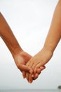 Lover hands together