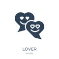 lover icon in trendy design style. lover icon isolated on white background. lover vector icon simple and modern flat symbol for Royalty Free Stock Photo