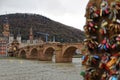 Lover padlocks in romantic Heidelberg