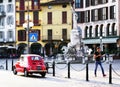 LOVERE, ITALY, 22 OCTOBER, 2018: Street scene in The Square - Piazza 13 Martiri