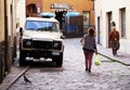 LOVERE, ITALY, 22 OCTOBER, 2018: Street scene in Lovere