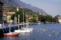 LOVERE, ITALY, 20 OCTOBER, 2018: Marina of Lovere town