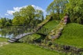 Lovers bridge in Botanical Garden Craiova, Romania