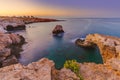 Lovers bridge at sunrise in Ayia Napa Cyprus Royalty Free Stock Photo