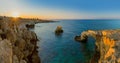 Lovers bridge at sunrise in Ayia Napa Cyprus Royalty Free Stock Photo