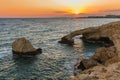 Lovers bridge at sunset in Ayia Napa - Cyprus