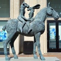 Lovers on Horseback, Bronze by Sophie Ryder