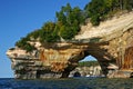 Lovers Leap at Pictured Rocks National Shoreline Royalty Free Stock Photo