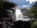 Lovers Leap Waterfall Nuwaraeliya,Sri Lanka Royalty Free Stock Photo