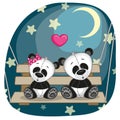 Lovers pandas