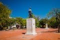 Lovers' Park in downtown Santa Marta, caribbean Royalty Free Stock Photo