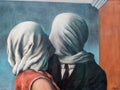 The Lovers by RenÃÂ© Magritte at MOMA Royalty Free Stock Photo