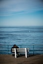 Lovers near the ocean Royalty Free Stock Photo