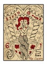 The Lovers. The tarot card