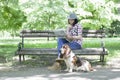 She loves to spend time in nature with her dog