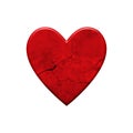 Lovesickness - Red broken Heart Royalty Free Stock Photo