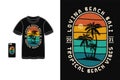 Lovina beach Bali t shirt design silhouette retro vintage style