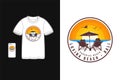 Lovina beach Bali t shirt mockup silhouette merchandise