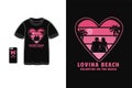 Lovina beach valentine on the beach t shirt design silhouette