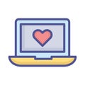 Loving chat Isolated Vector icon that can be easily modified or edited Royalty Free Stock Photo