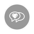 Loving chat Isolated Vector icon that can be easily modified or edited Royalty Free Stock Photo