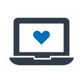 Loving chat Isolated Vector icon that can be easily modified or edited Royalty Free Stock Photo