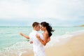 Loving couple at the beach Royalty Free Stock Photo