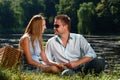 Loving couple confess in love Royalty Free Stock Photo