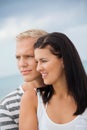 Loving couple enjoy a quiet tender moment Royalty Free Stock Photo