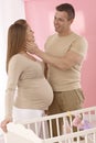 Loving couple expecting baby Royalty Free Stock Photo