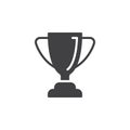 Loving cup trophy icon vector, filled flat sign, solid pictogram isolated on white.