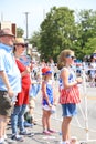 Loving family attend the parade