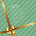 Loving is Giving Certificate Greeting Card Design Royalty Free Stock Photo