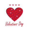 Loving heart. Happy Valentine`s Day. I love you