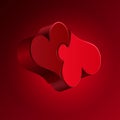 Loving hearts. Royalty Free Stock Photo