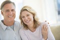 Loving Mature Couple Smiling At Home