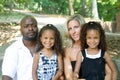 A loving mixed race family Royalty Free Stock Photo
